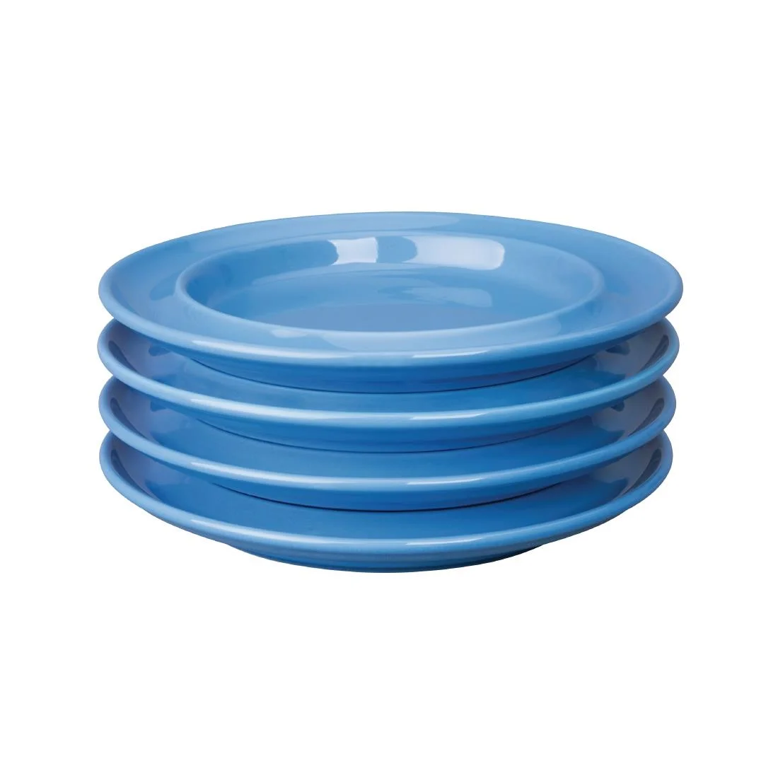 Olympia Heritage Raised Rim Plates Blue 203mm (4 Pack) - Image 3