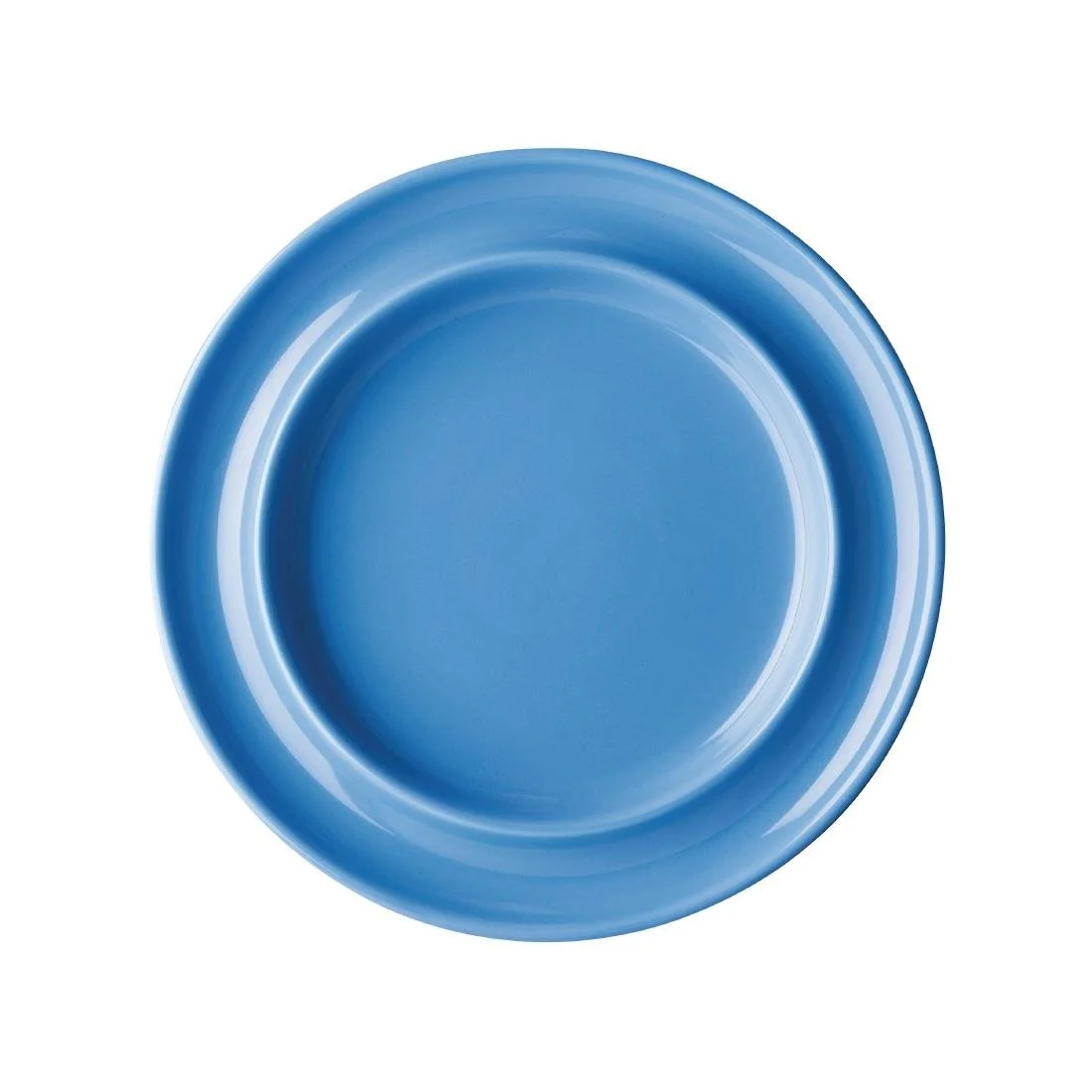 Olympia Heritage Raised Rim Plates Blue 203mm (4 Pack) - Image 1