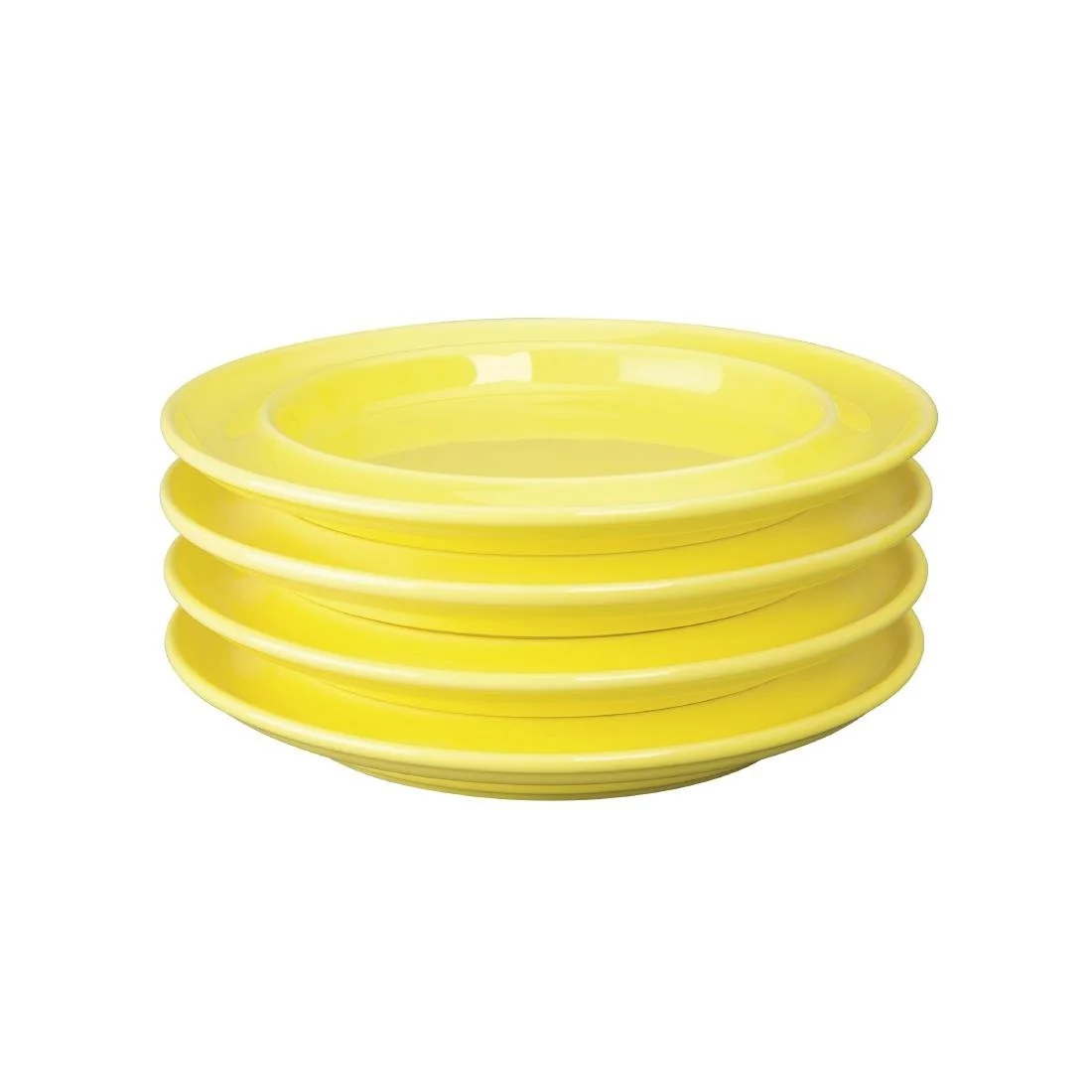 Olympia Heritage Raised Rim Plates Yellow 203mm (4 Pack) - Image 4