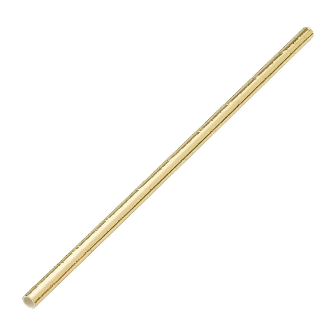 Utopia Biodegradable Paper Straws Metallic (Pack of 250)
