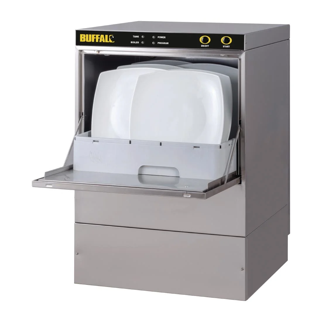 Buffalo Undercounter Dishwasher with Drain Pump 500m x 500mm Baskets - Image 3