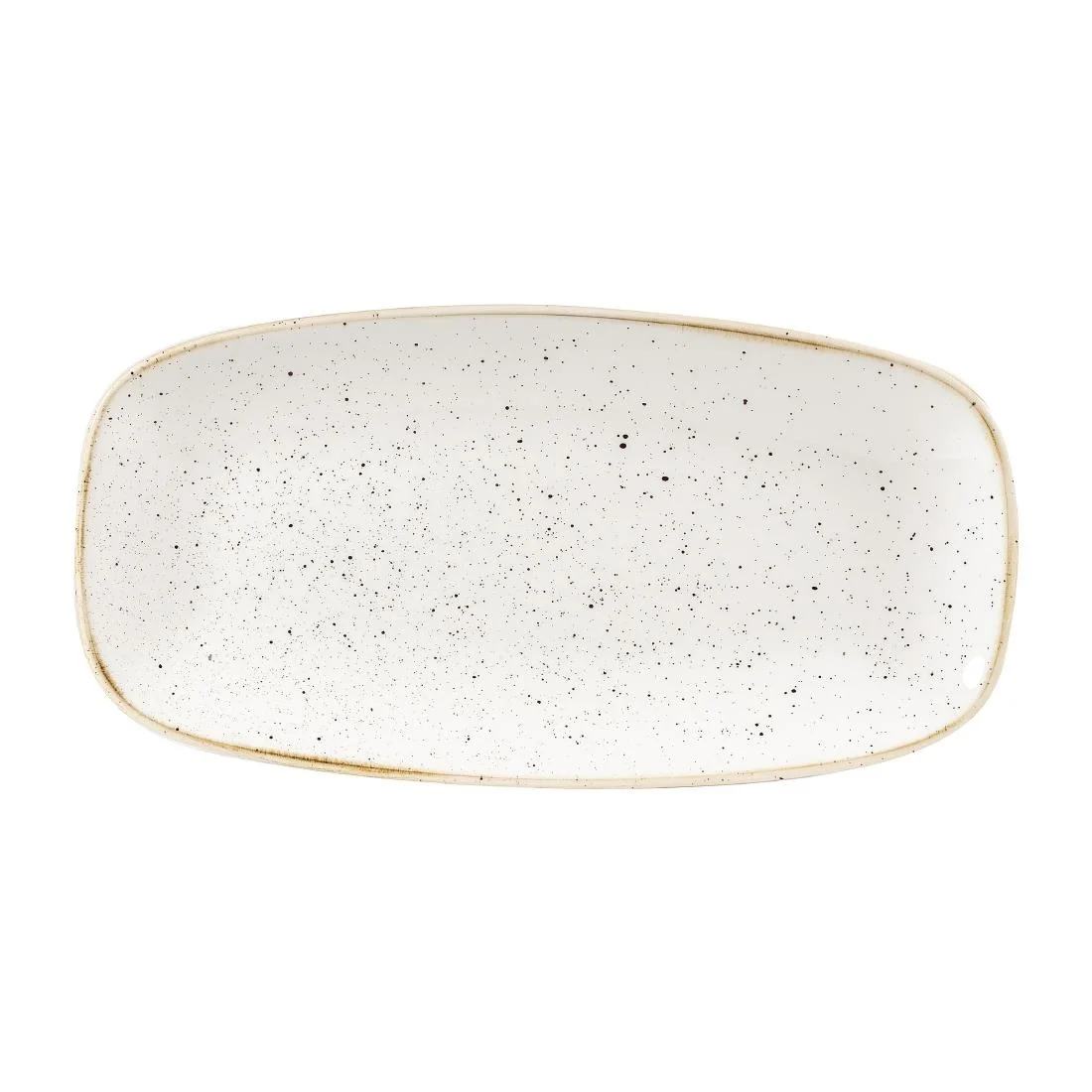 Churchill Stonecast Rectangular Plates Barley White 153 x 298mm (12 Pack)