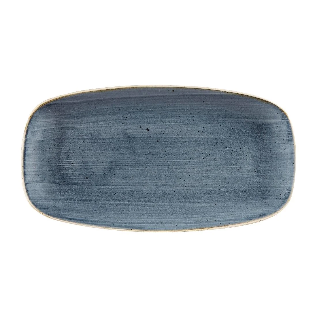 Churchill Stonecast Rectangular Plates Blueberry 189 x 355mm (6 Pack)