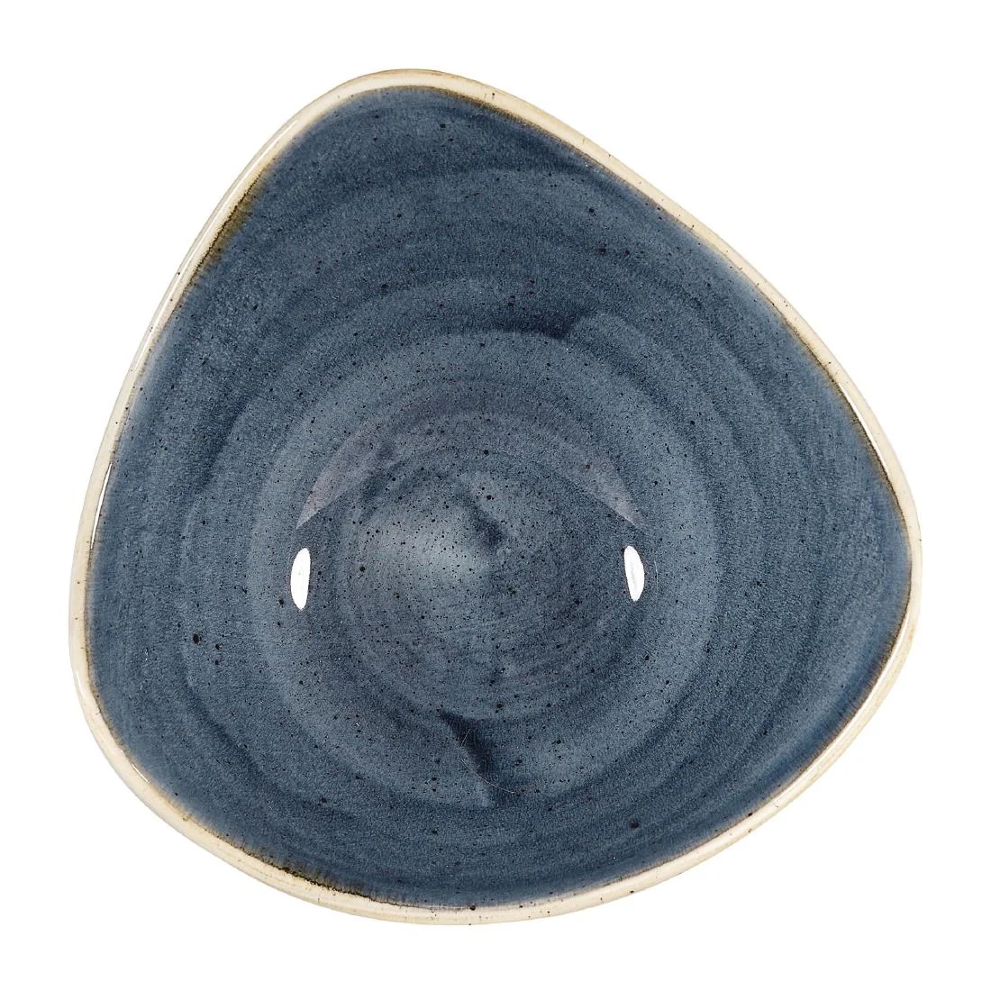 Churchill Stonecast Triangular Bowls Blueberry 153mm (12 Pack)