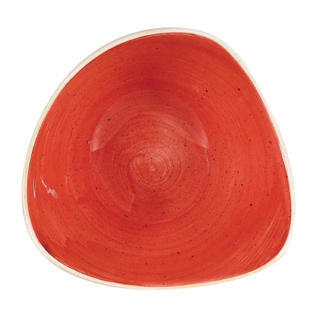Churchill Stonecast Triangular Bowls Berry Red 185mm (12 Pack)