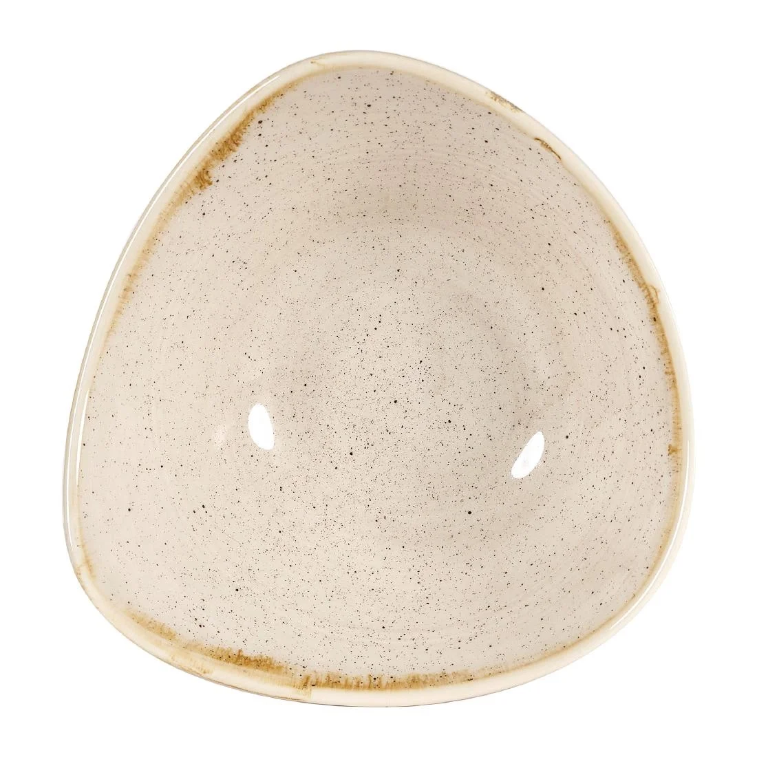 Churchill Stonecast Triangular Bowls Nutmeg Cream 153mm (12 Pack)