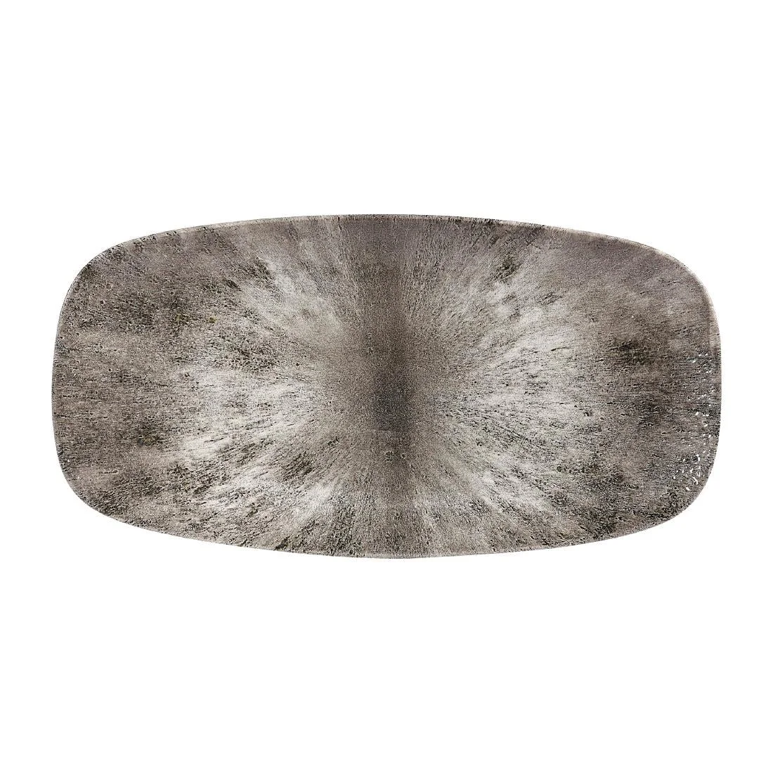 Churchill Studio Prints Stone Rectangular Plates Quartz Black 153 x 298mm (12 Pack)