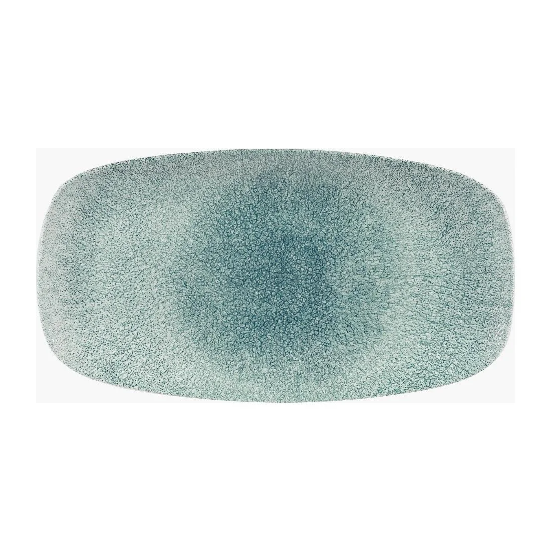 Churchill Studio Prints Raku Rectangular Plates Jade Green 189 x 355mm (6 Pack)
