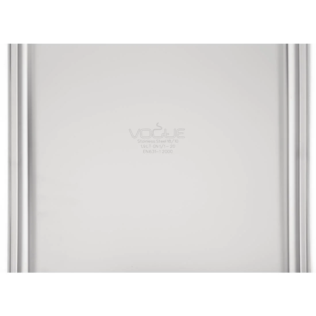 Vogue Heavy Duty Stainless Steel 1/1 GN Pan 20mm - Image 6