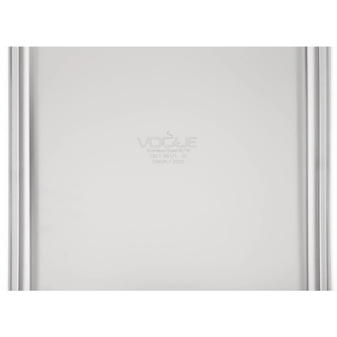 Vogue Heavy Duty Stainless Steel 1/1 GN Pan 20mm - Image 6