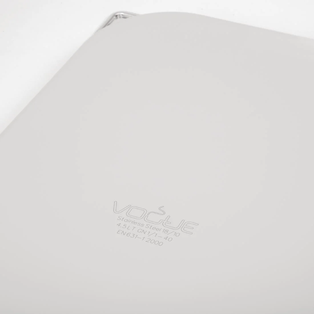 Vogue Heavy Duty Stainless Steel 1/1 GN Pan 40mm - Image 7