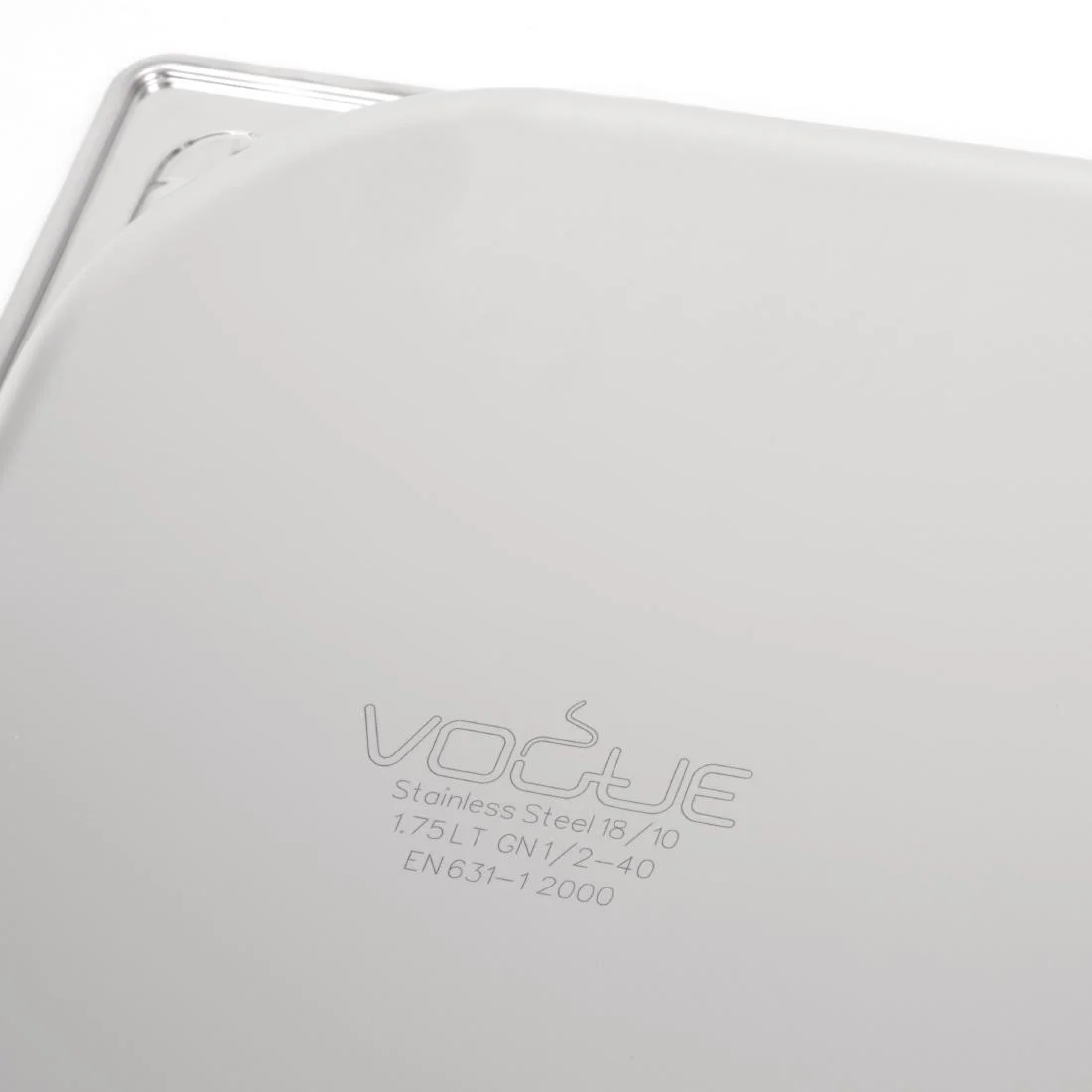 Vogue Heavy Duty Stainless Steel 1/2 Gastronorm Tray - Image 7