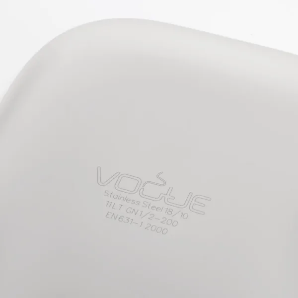 Vogue Heavy Duty Stainless Steel 1/2 Gastronorm Pan 200mm