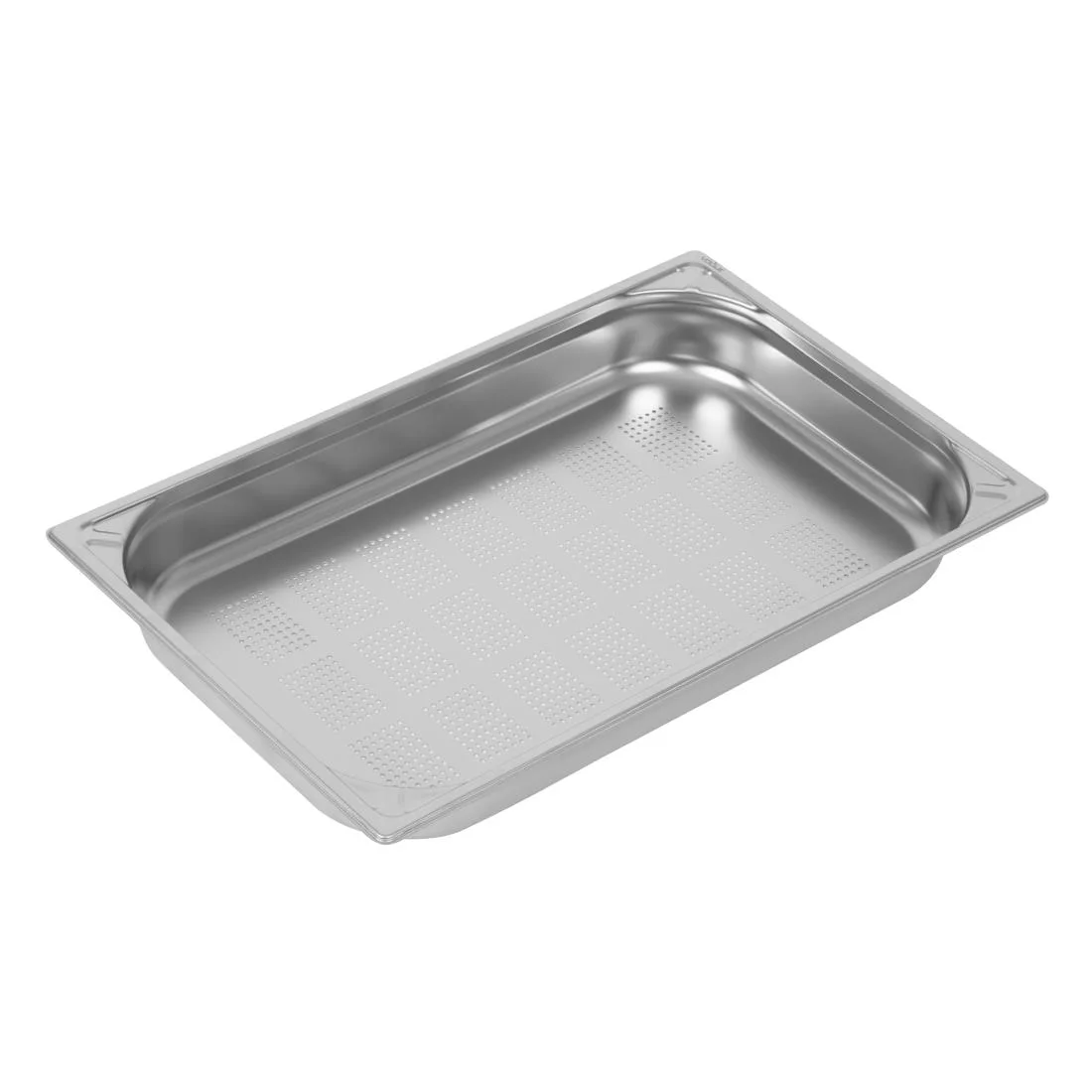 Vogue Heavy Duty Stainless Steel Perforated 1/1 Gastronorm Tray