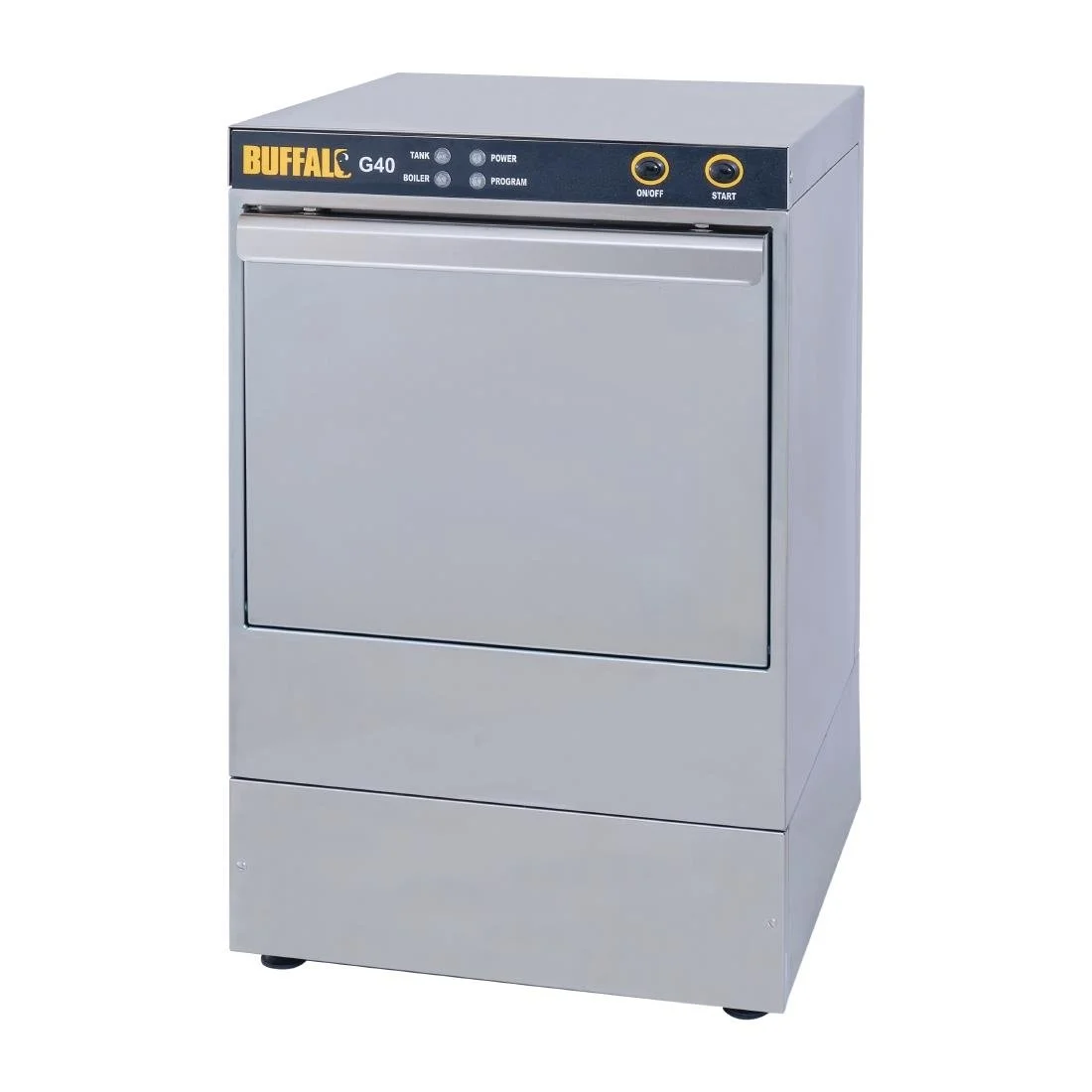 Buffalo Undercounter Glasswasher with Drain Pump 400x400mm Baskets - Image 1