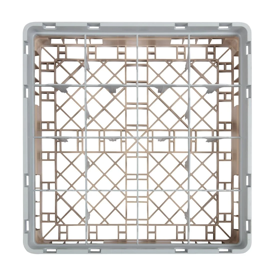 Cambro Camrack Beige 16 Compartments Max Glass Height 92mm - Image 4