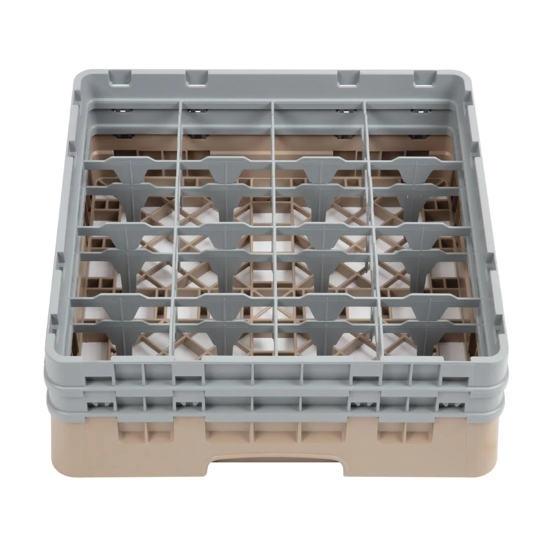 Cambro Camrack Beige 16 Compartments Max Glass Height 133mm - Image 2