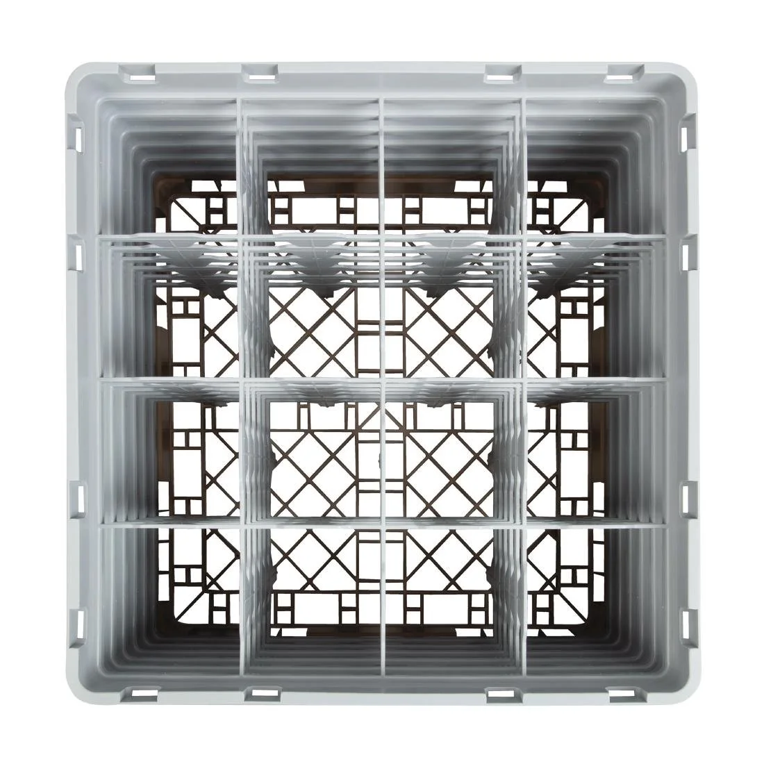 Cambro Camrack Beige 16 Compartments Max Glass Height 298mm - Image 4