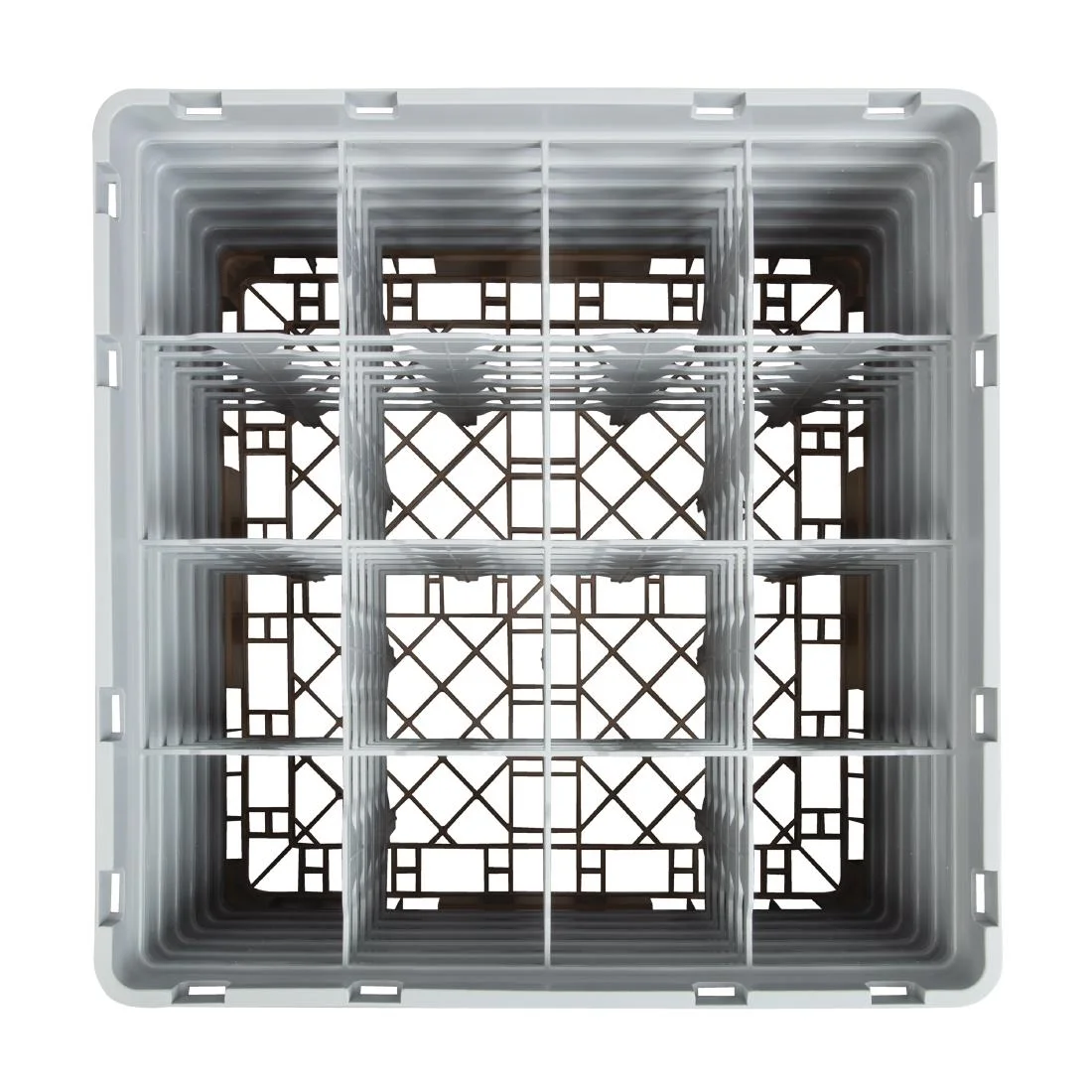 Cambro Camrack Beige 16 Compartments Max Glass Height 298mm - Image 4
