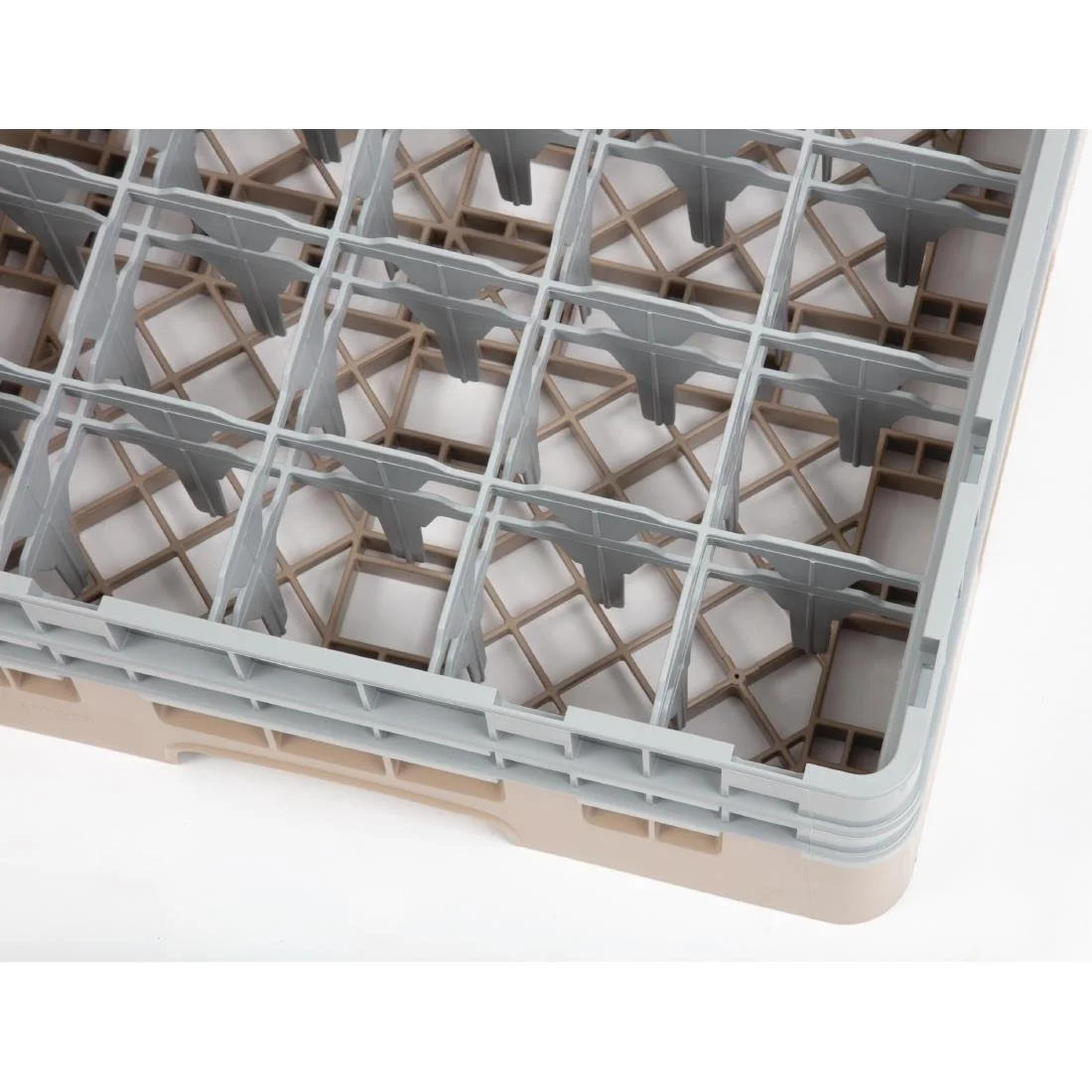 Cambro Camrack Beige 25 Compartments Max Glass Height 133mm - Image 3