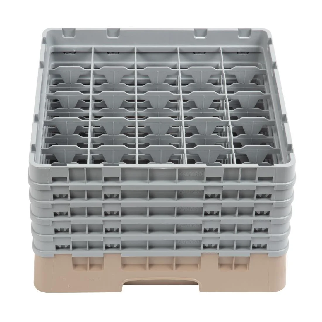 Cambro Camrack Beige 25 Compartments Max Glass Height 257mm - Image 2