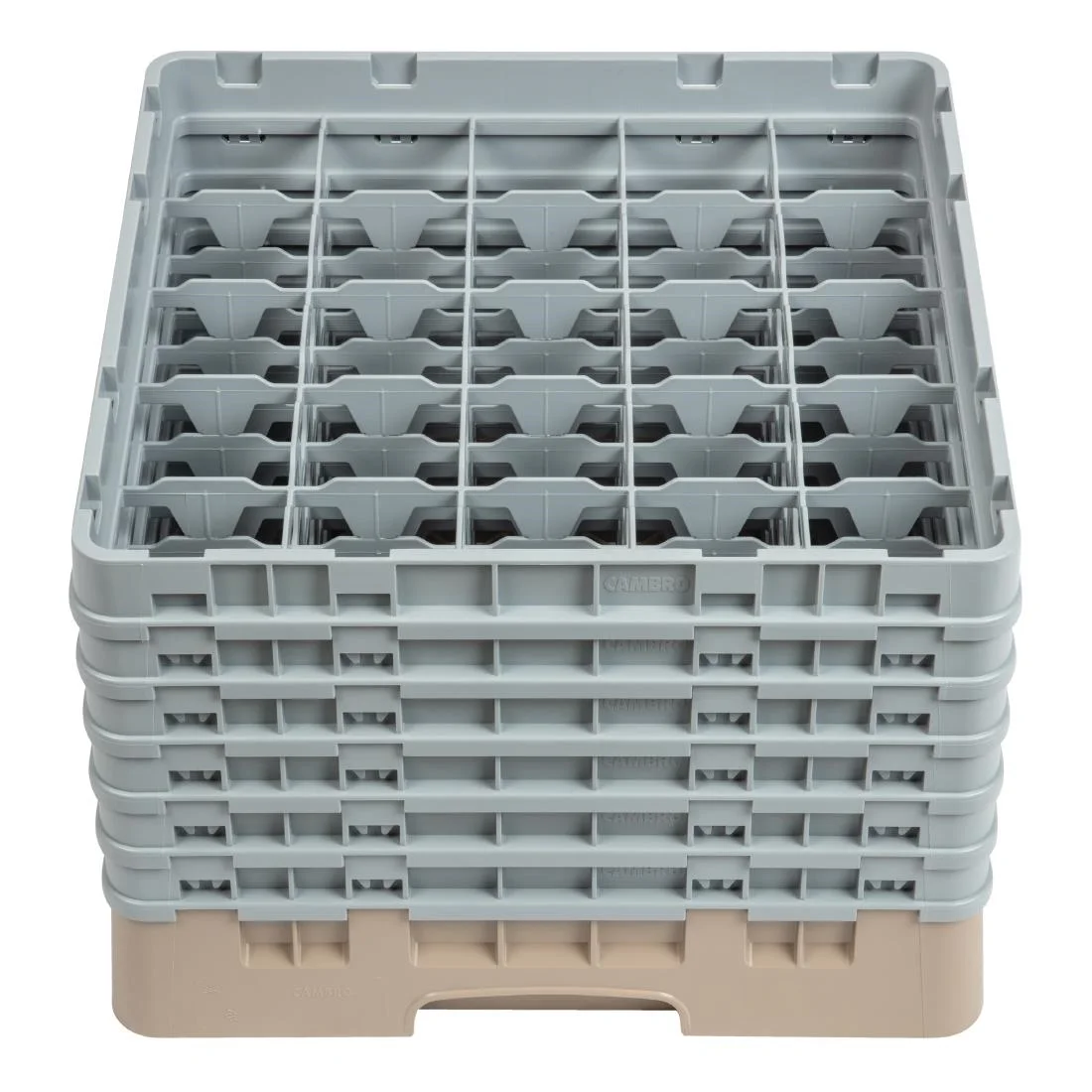 Cambro Camrack Beige 25 Compartments Max Glass Height 298mm - Image 2