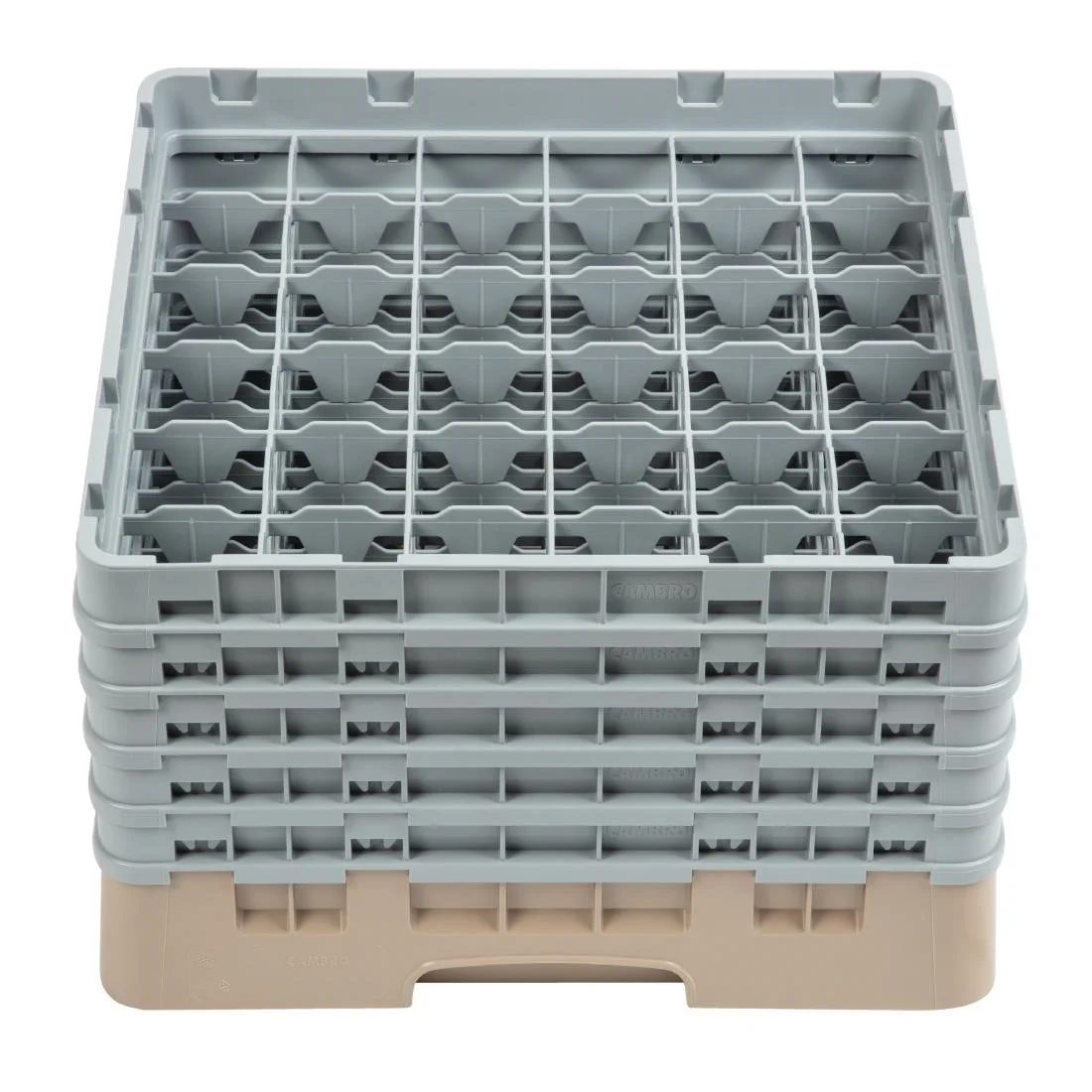 Cambro Camrack Beige 36 Compartments Max Glass Height 257mm - Image 2