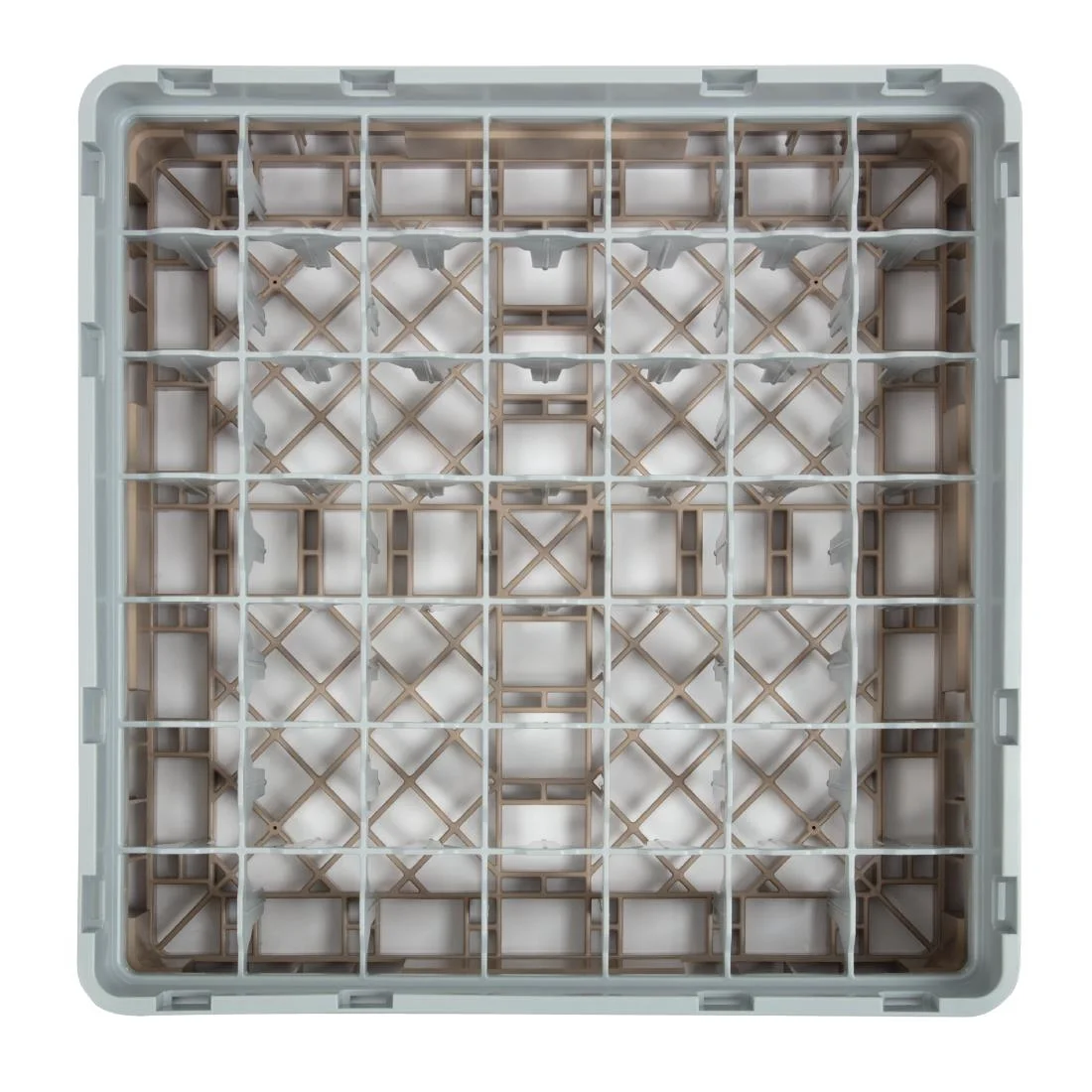 Cambro Camrack Beige 49 Compartments Max Glass Height 92mm - Image 4