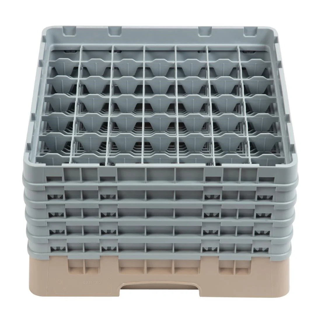 Cambro Camrack Beige 49 Compartments Max Glass Height 257mm - Image 2