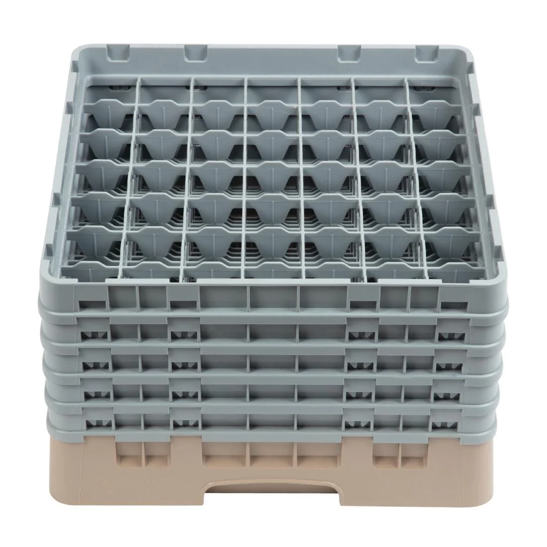 Cambro Camrack Beige 49 Compartments Max Glass Height 257mm - Image 2