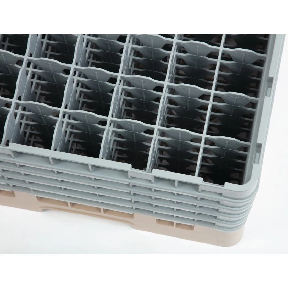 Cambro Camrack Beige 49 Compartments Max Glass Height 257mm - Image 3