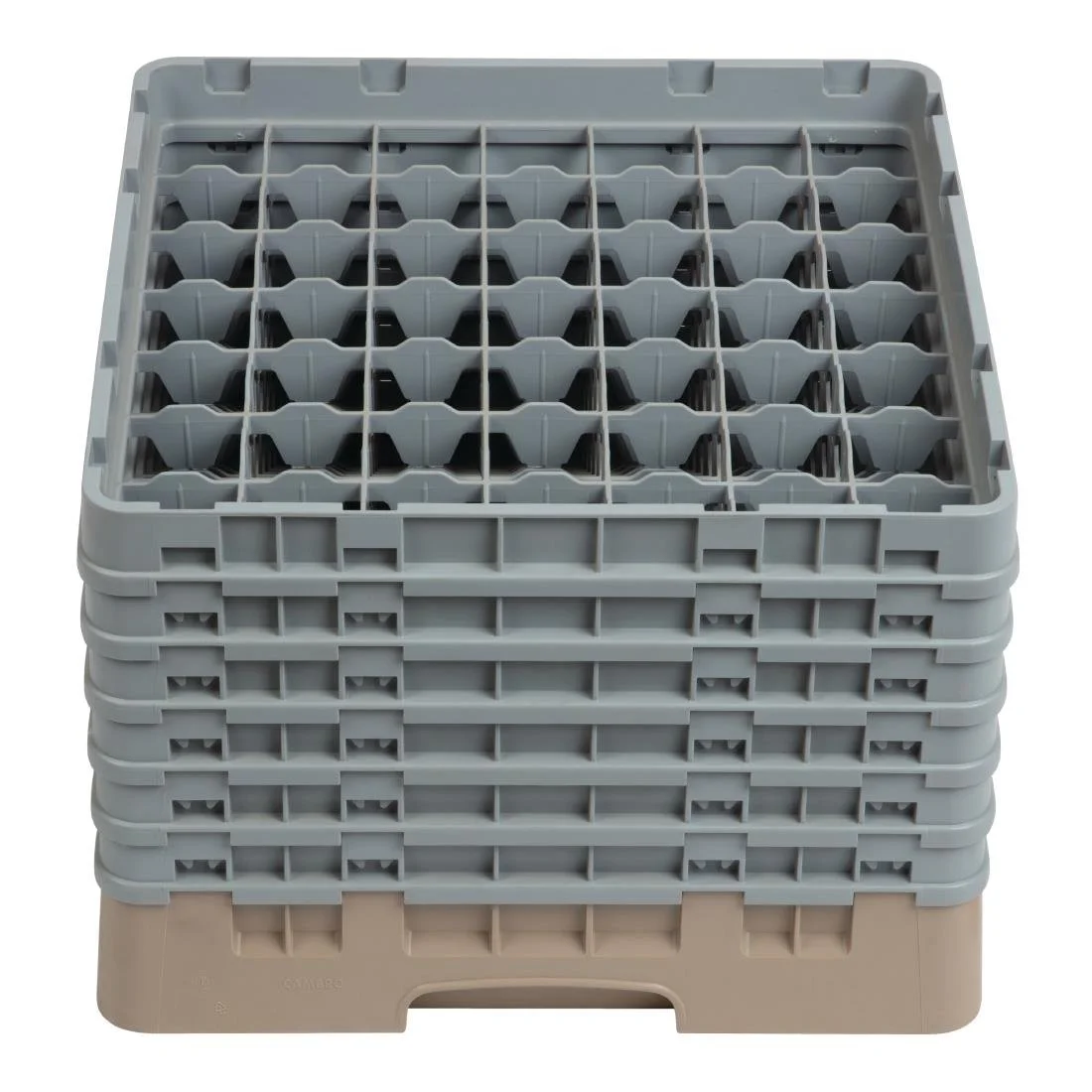 Cambro Camrack Beige 49 Compartments Max Glass Height 298mm - Image 2