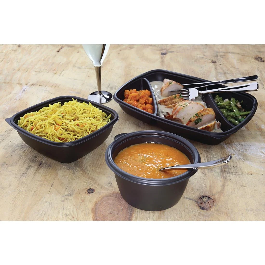 Fastpac Small Round Food Containers 375ml (500 Pack) - Image 2