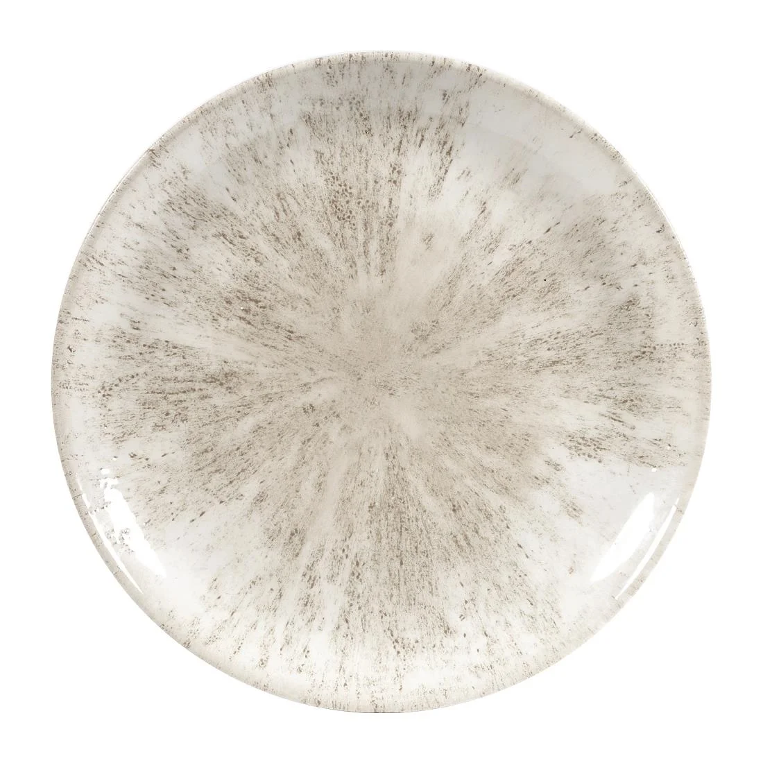 Churchill Studio Prints Stone Coupe Plates Agate Grey 288mm (12 Pack)