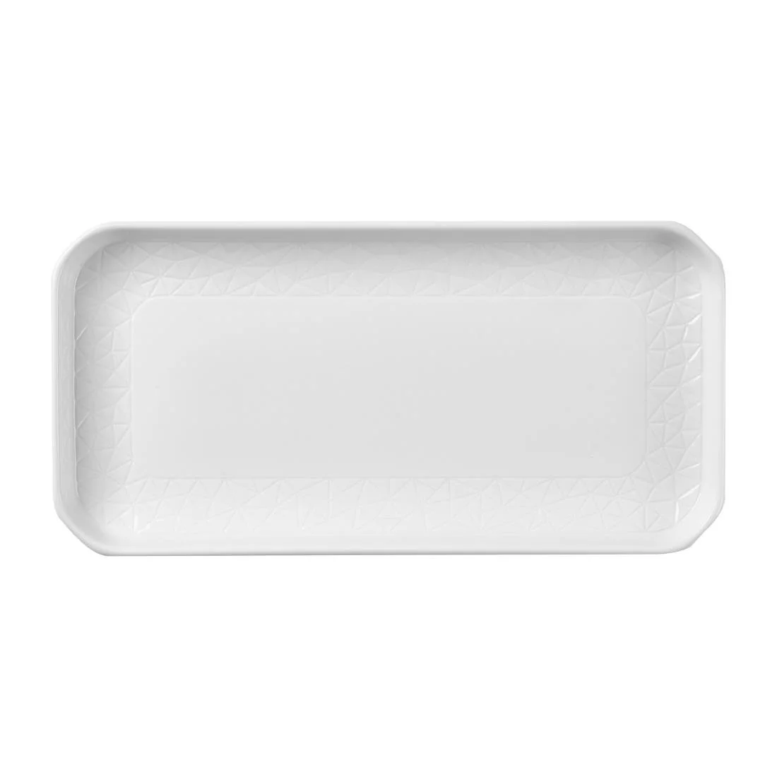 Churchill Alchemy Abstract White Deep Oblong Trays 300mm (6 Pack) - Image 1