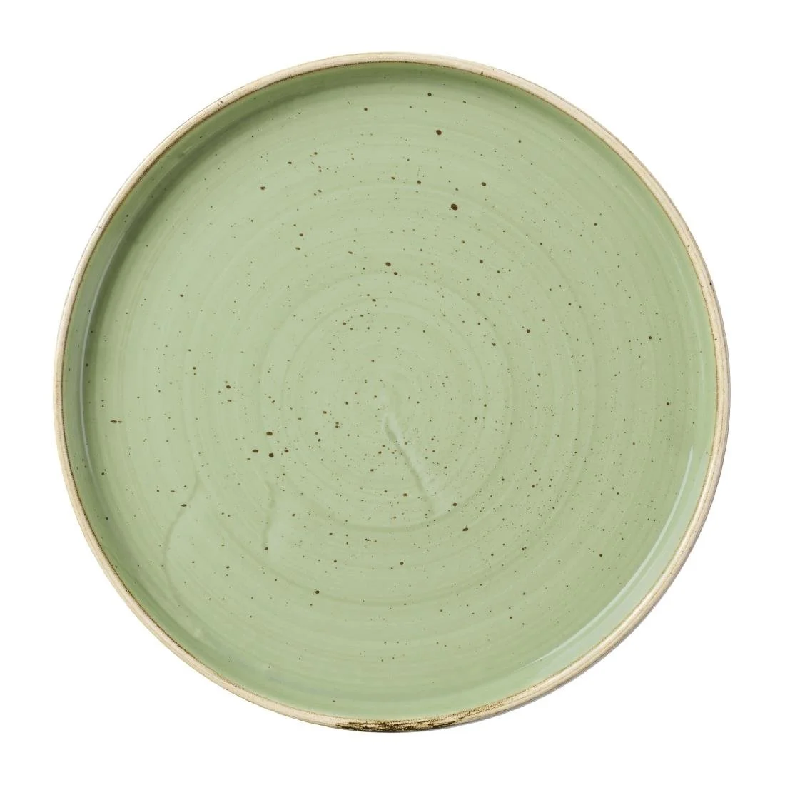 Churchill Stonecast Sage Green Walled Plates 210mm (6 Pack)