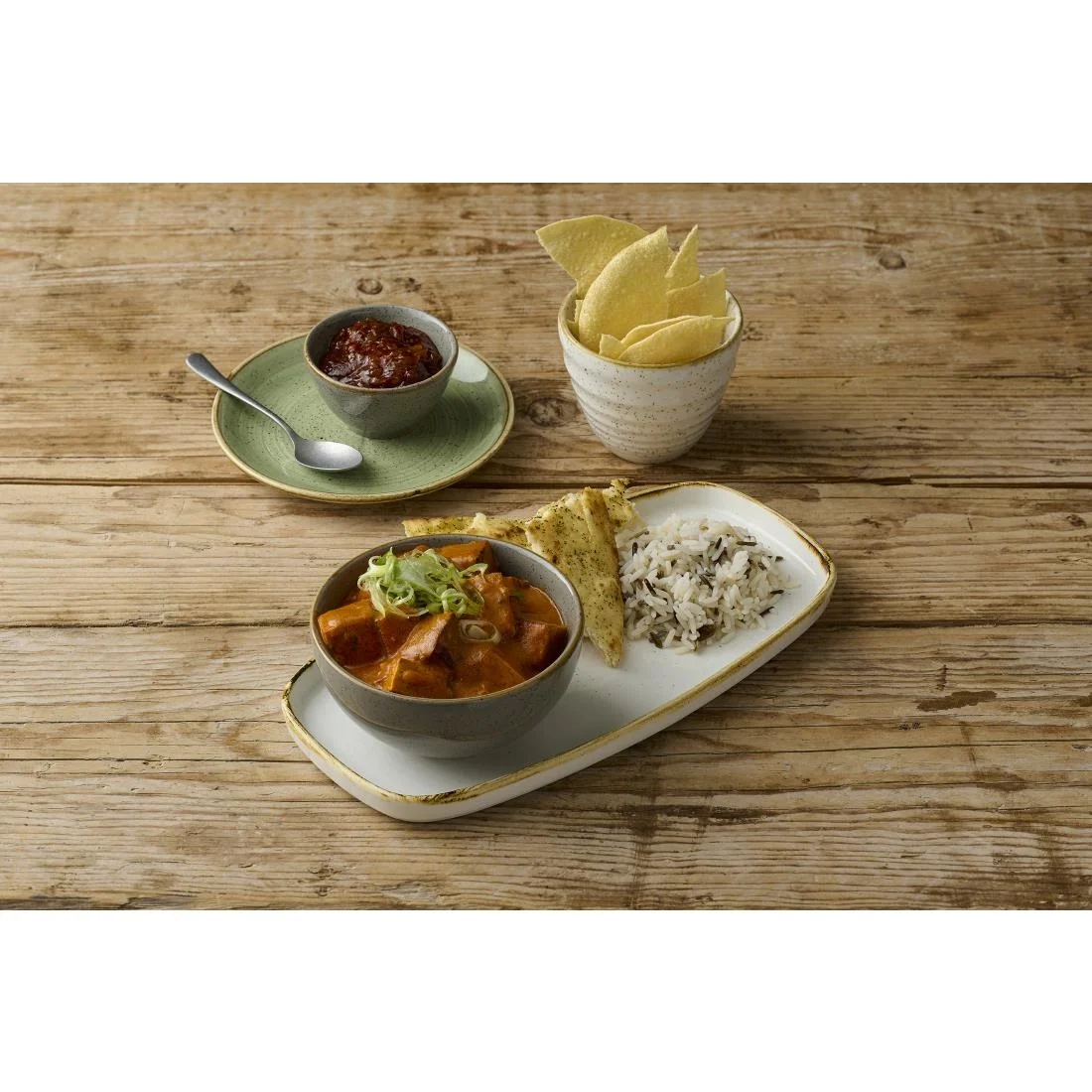 Churchill Stonecast Barley White Chefs' Walled Oblong Plates 300mm (6 Pack) - Image 3