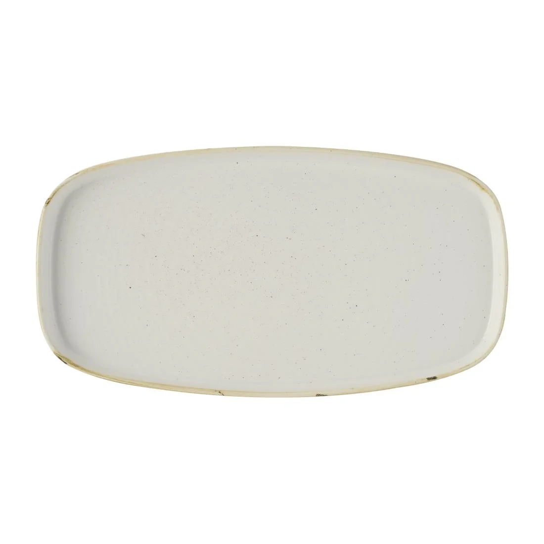 Churchill Stonecast Barley White Chefs' Walled Oblong Plates 350mm (6 Pack)
