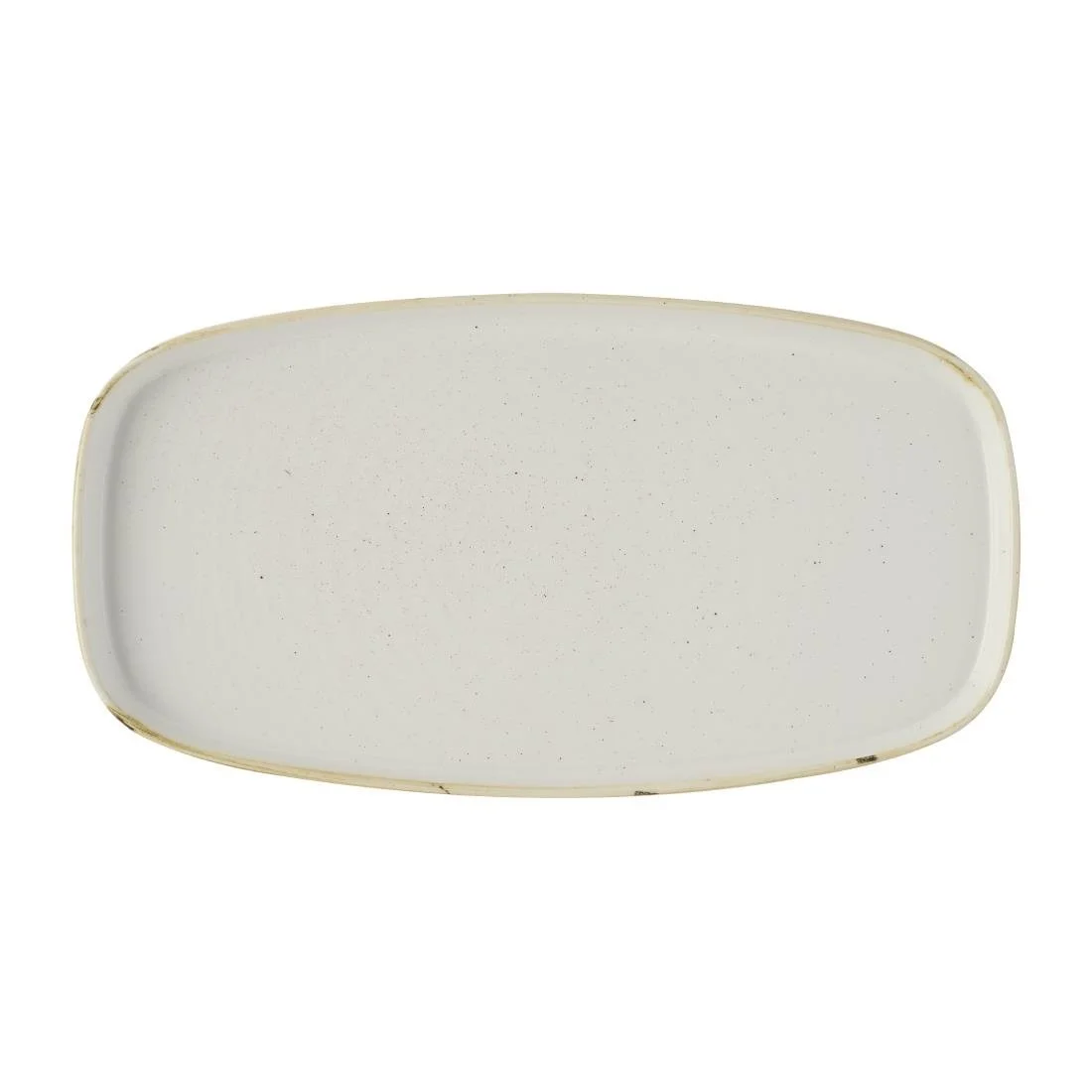 Churchill Stonecast Barley White Chefs' Walled Oblong Plates 350mm (6 Pack) - Image 1