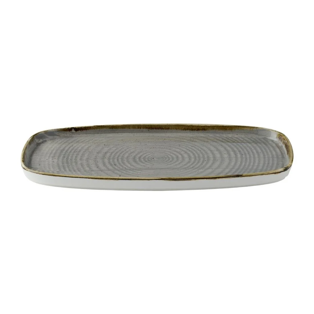 Churchill Stonecast Peppercorn Grey Chefs' Walled Oblong Plates 350mm (6 Pack) - Image 5
