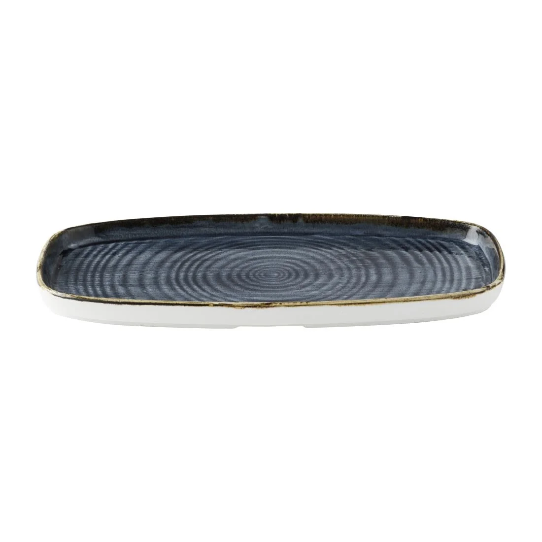 Churchill Stonecast Blueberry Chefs' Walled Oblong Plates 300mm (6 Pack) - Image 4