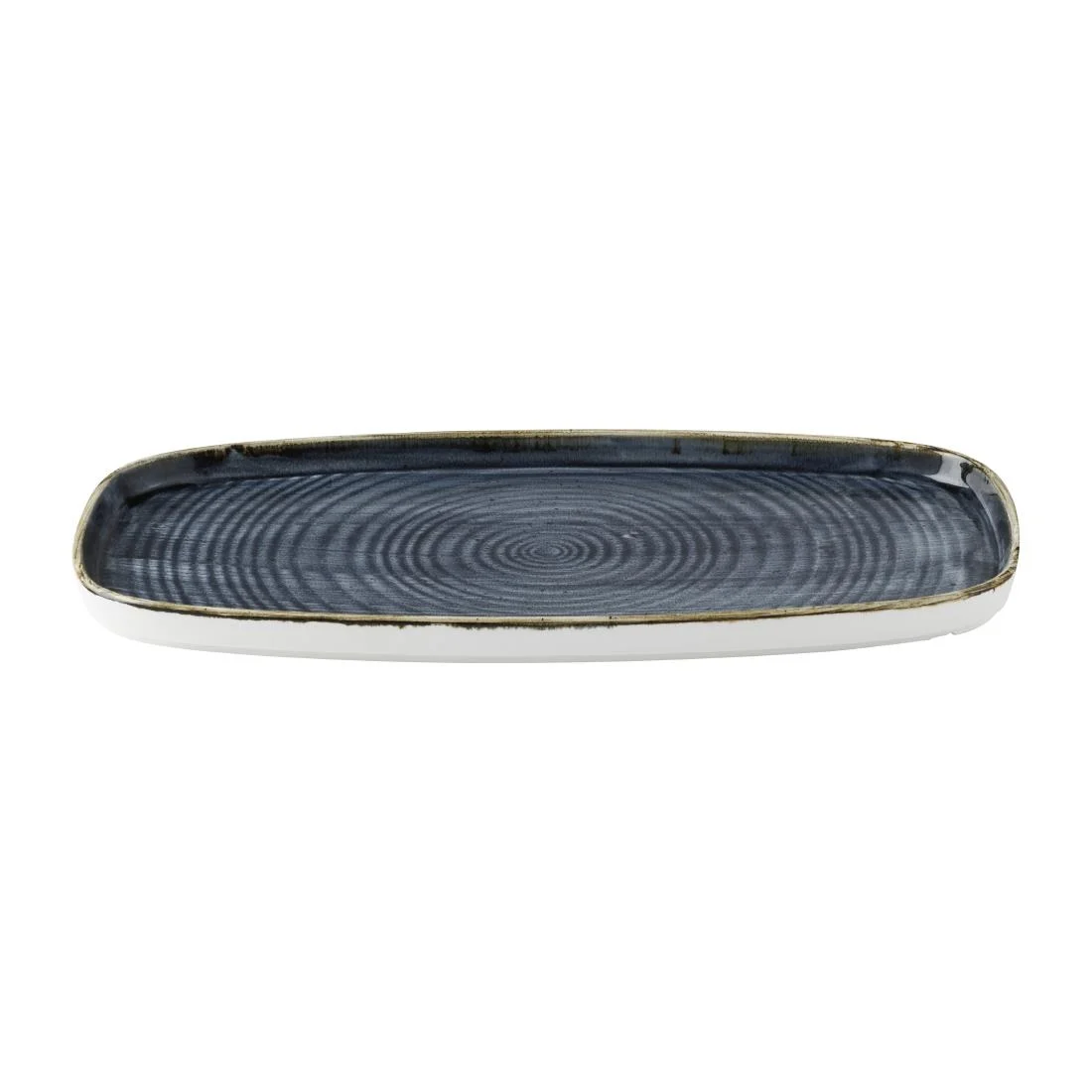 Churchill Stonecast Blueberry Chefs' Walled Oblong Plates 350mm (6 Pack) - Image 4