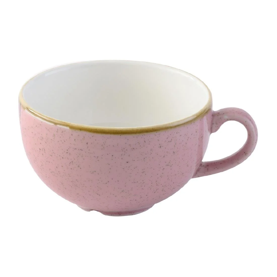 Churchill Stonecast Petal Pink Cappuccino Cups 340ml (12 Pack) - Image 1