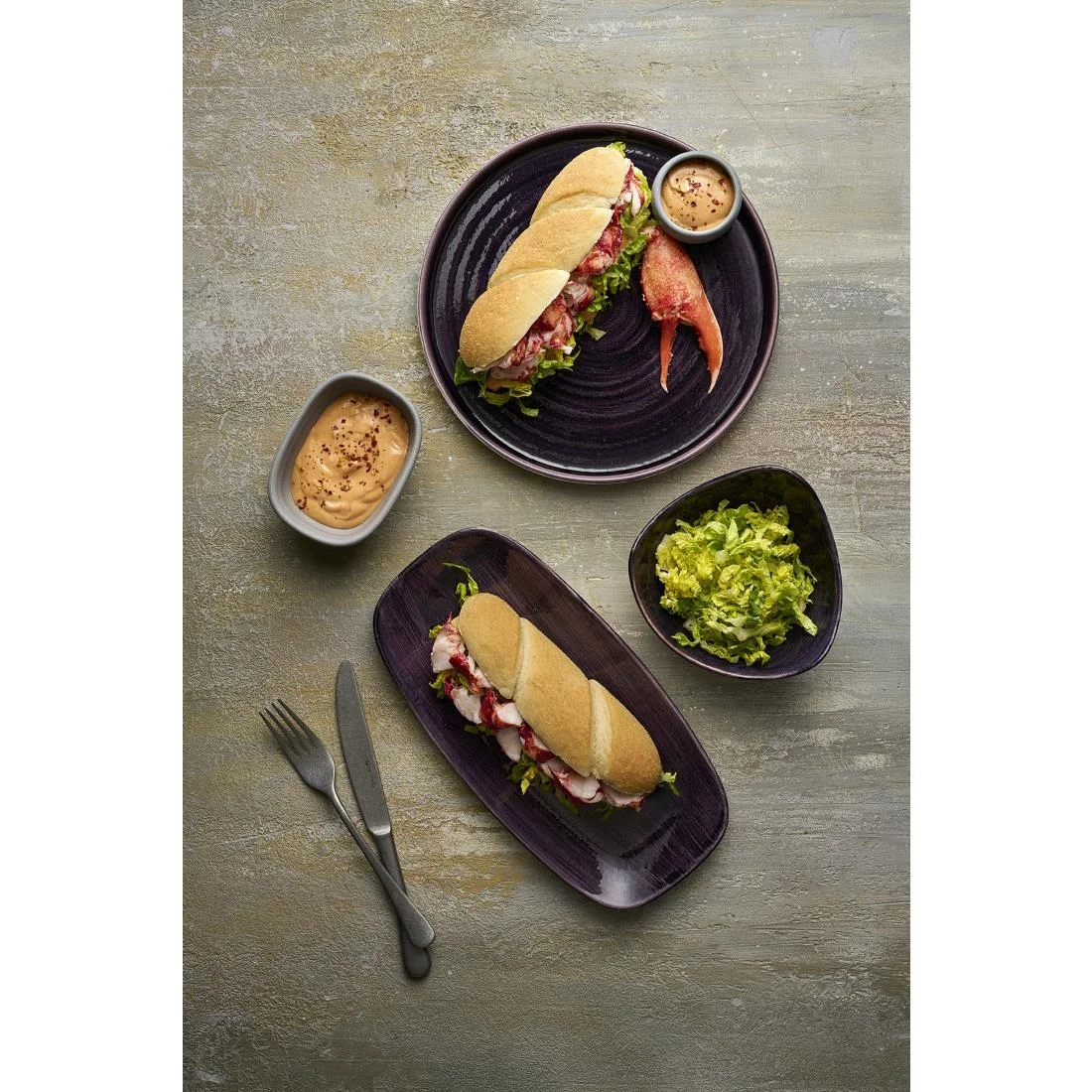 Churchill Stonecast Patina Deep Purple Coupe Plates 288mm (12 Pack) - Image 5