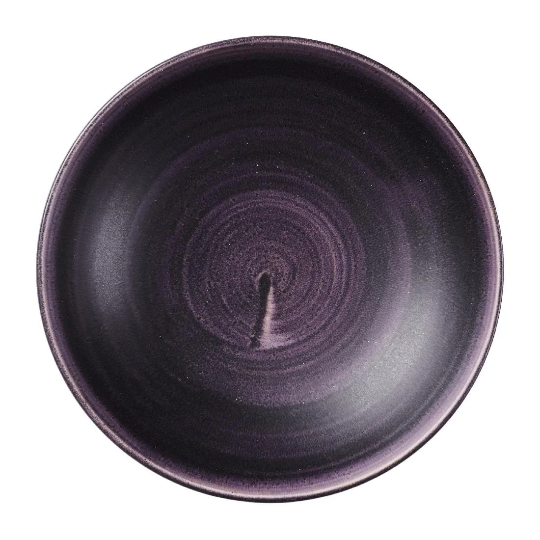 Churchill Stonecast Patina Deep Purple Coupe Bowls 182mm (12 Pack) - Image 1