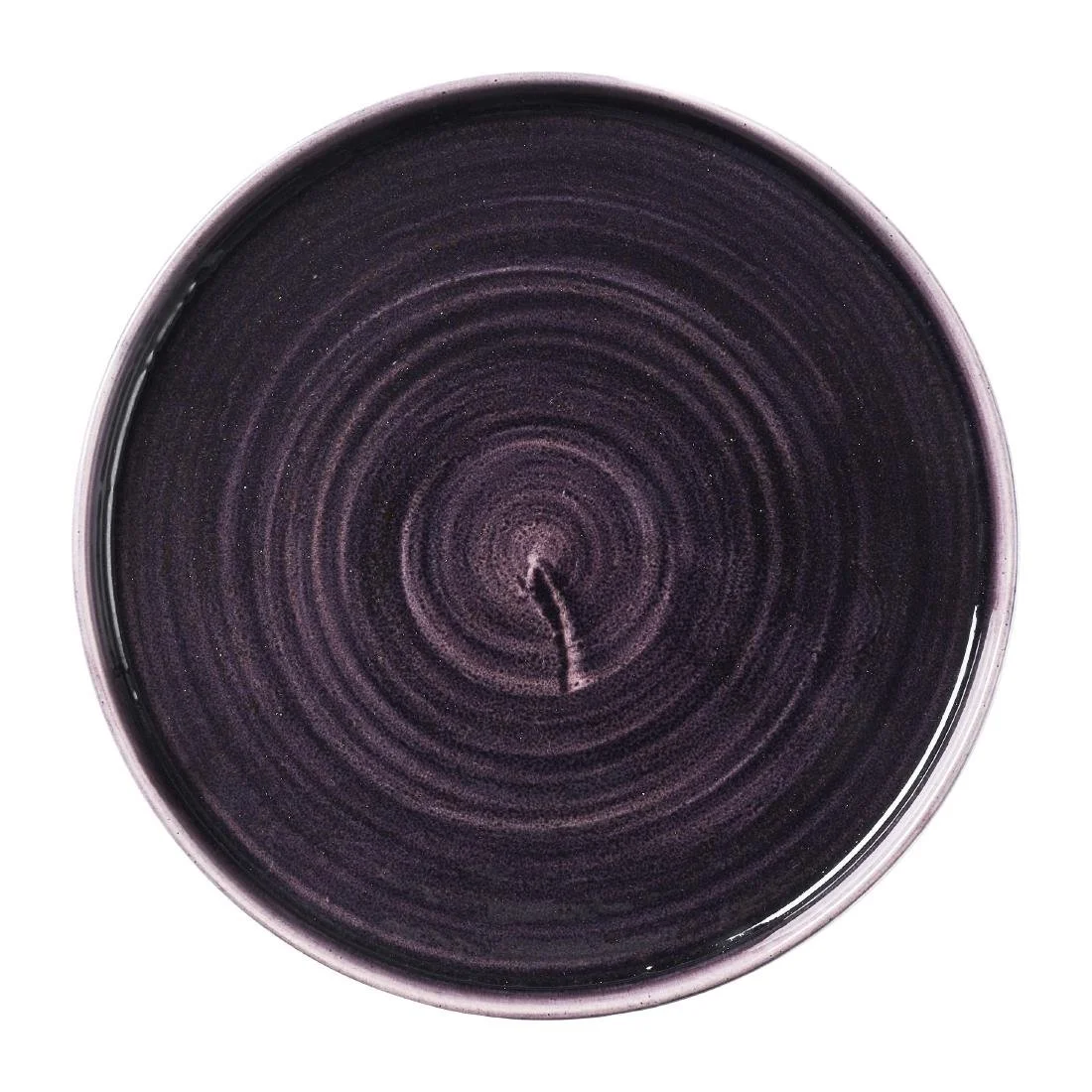 Churchill Stonecast Patina Deep Purple Walled Plates 260mm (6 Pack) - Image 1
