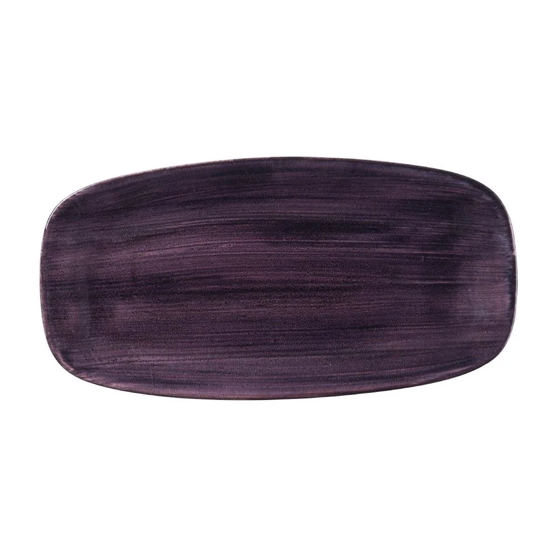 Churchill Stonecast Patina Deep Purple Chefs' Oblong Plates 298mm (12 Pack) - Image 1