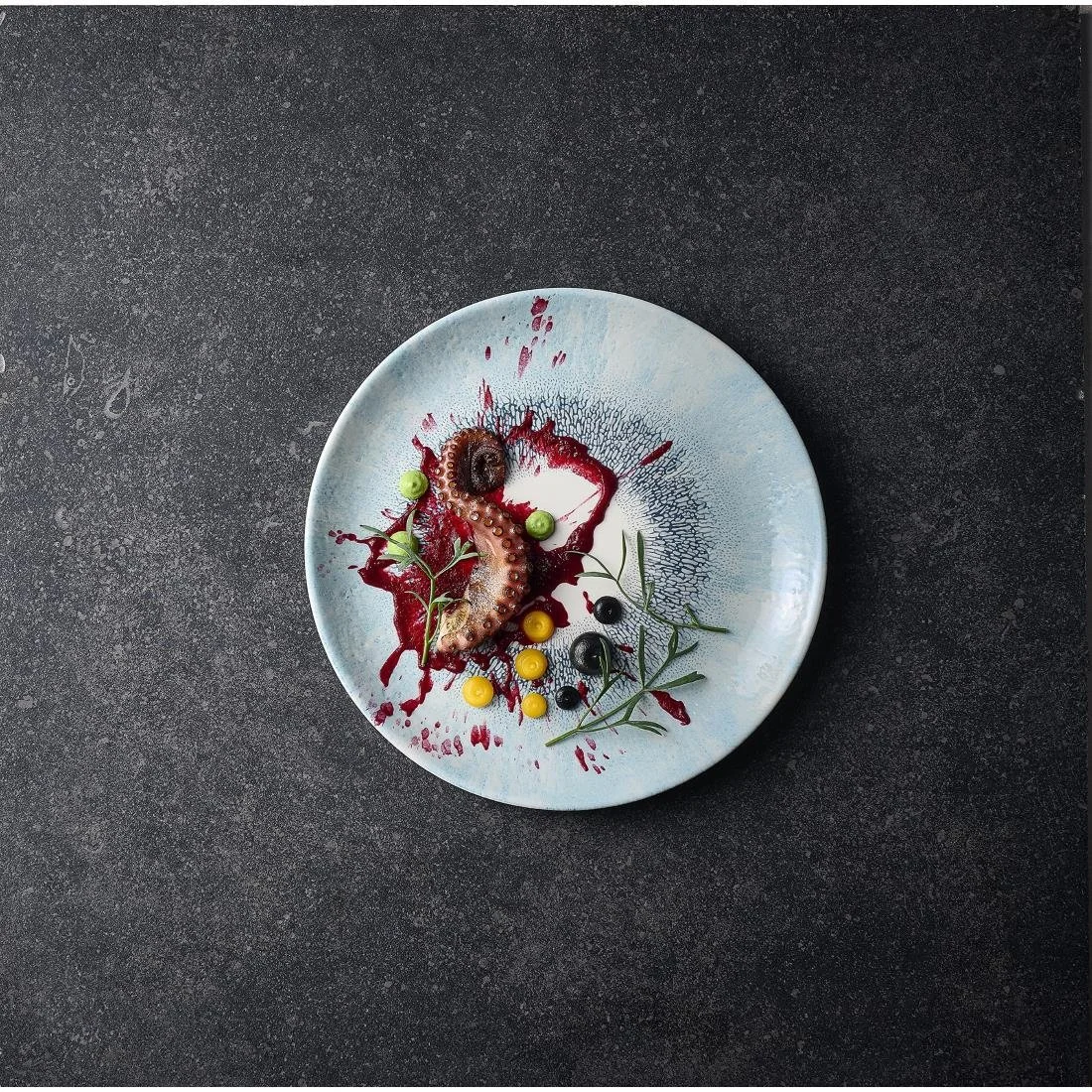 Churchill Studio Prints Fusion Blue Coupe Plates 288mm (12 Pack) - Image 2