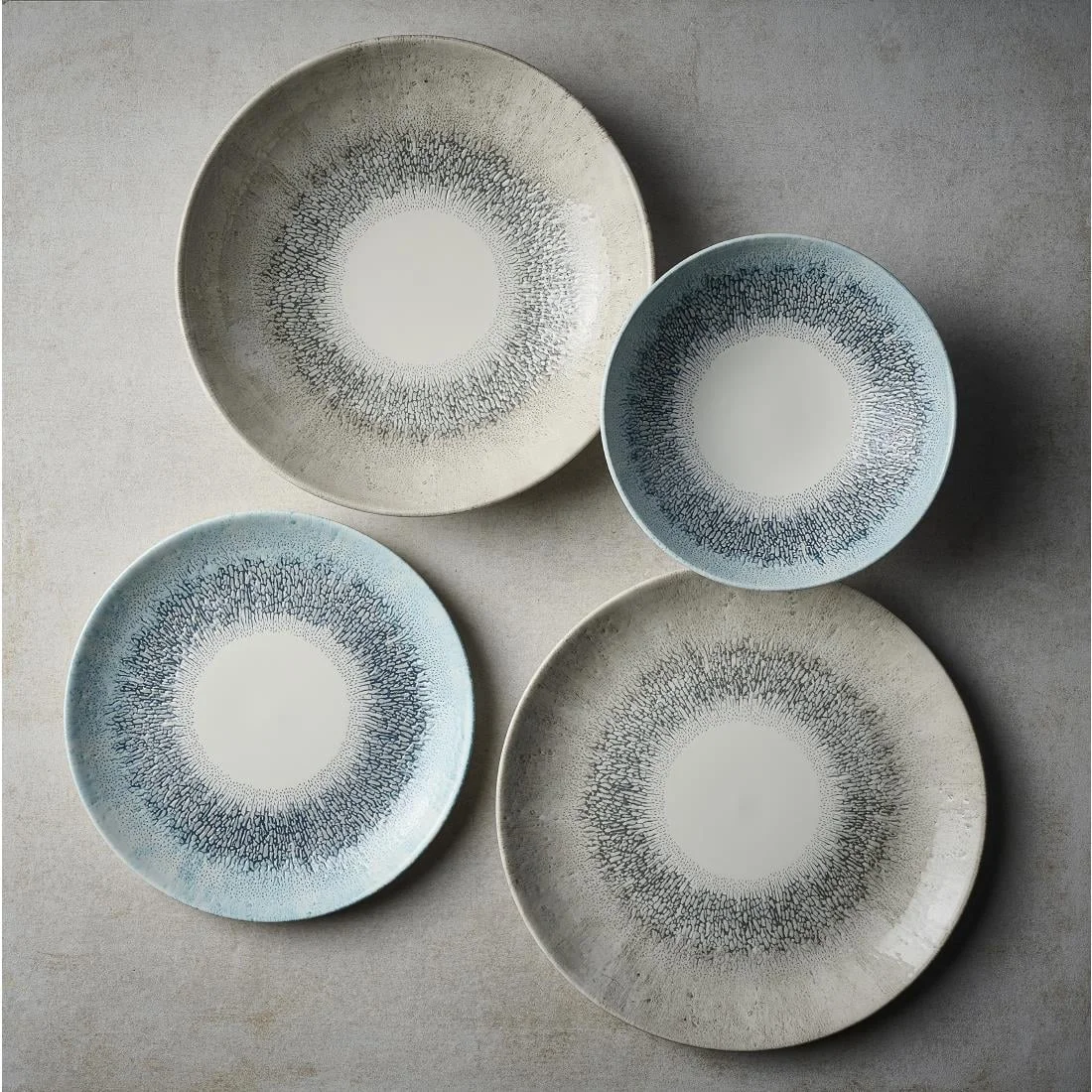 Churchill Studio Prints Fusion Grey Coupe Plates 288mm (12 Pack) - Image 2