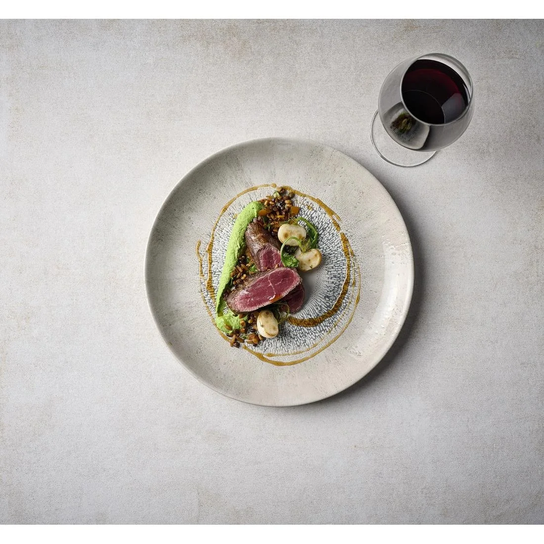 Churchill Studio Prints Fusion Grey Coupe Plates 260mm (12 Pack) - Image 3